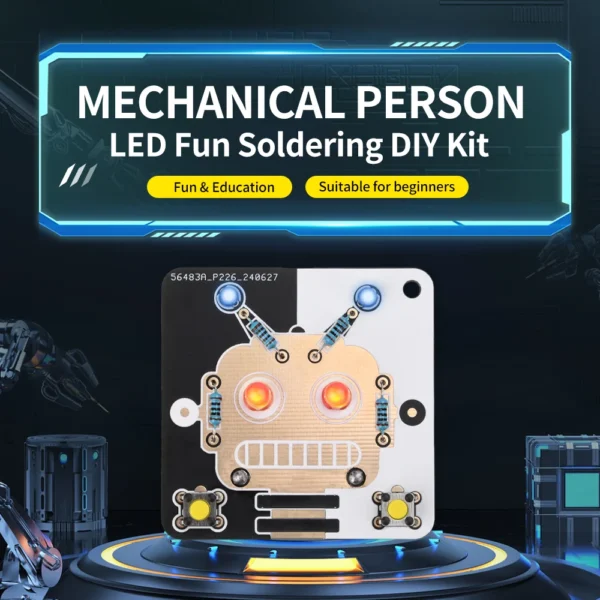 Robot LED Electronics Beginner Learning Welding Fun DIY Kit LED Light Emitting Tube Module - Image 3