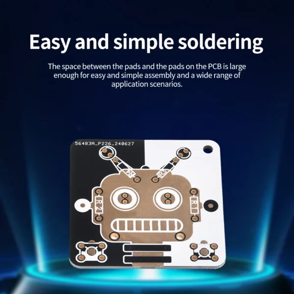 Robot LED Electronics Beginner Learning Welding Fun DIY Kit LED Light Emitting Tube Module - Image 4