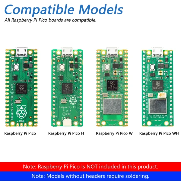 Freenove Bipedal Robot Kit for Raspberry Pi Pico (W), LED Matrix, Obstacle Avoidance, RGB Lights, Buzzer, Speaker, Remote, App - Image 5
