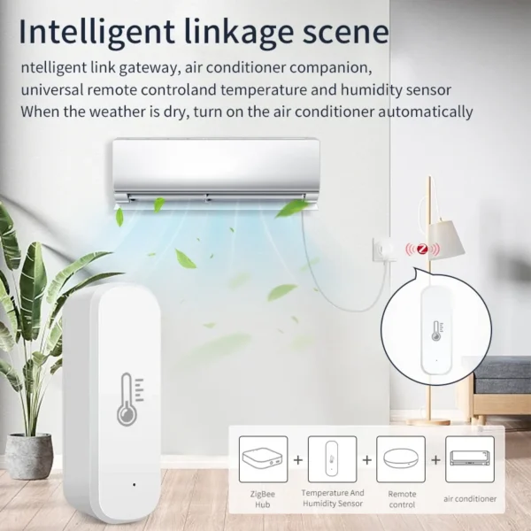 Zigbee 3.0 Smart Temperature Humidity Sensor Thermometer Hygrometer for Tuya Smart Home Alexa Google Assistant Battery Powered - Image 4