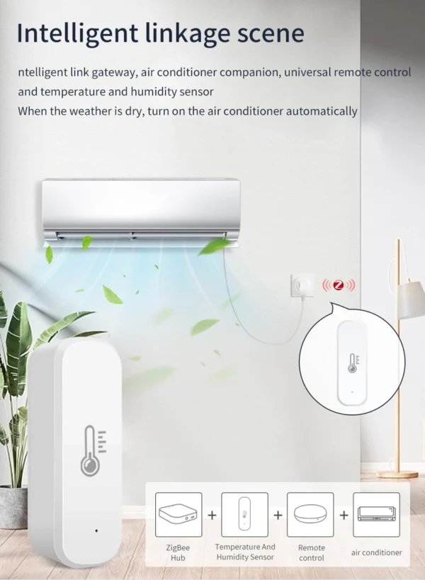 Zigbee 3.0 Smart Temperature Humidity Sensor Thermometer Hygrometer for Tuya Smart Home Alexa Google Assistant Battery Powered - Image 12
