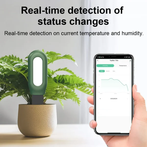 Haozee Tuya Smart Zigbee Soil Tester Temperature and Humidity Meter Thermo Hygrometer Garden Automation Irrigation Detector - Image 4