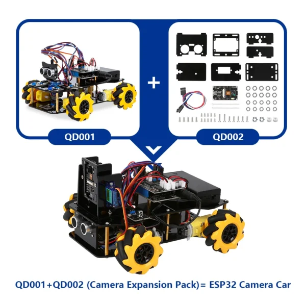 ESP32 Smart Robot Car Kit Remote Control Car for Arduino Programming Project STEM Education Science Coding Kit - Image 2
