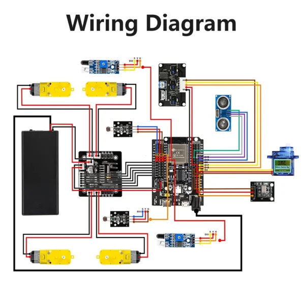 ESP32 Smart Robot Car Kit Remote Control Car for Arduino Programming Project STEM Education Science Coding Kit - Image 12