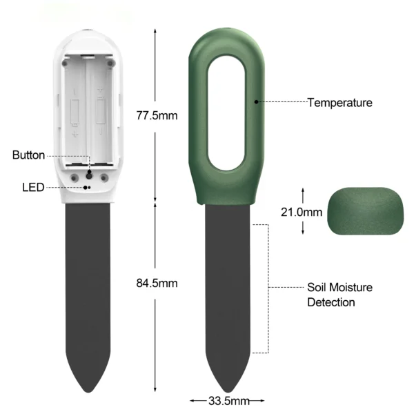 Haozee Tuya Smart Zigbee Soil Tester Temperature and Humidity Meter Thermo Hygrometer Garden Automation Irrigation Detector - Image 11