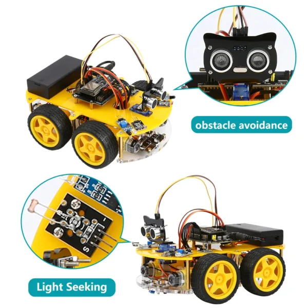 ESP32 Smart Robot Car Kit Remote Control Car for Arduino Programming Project STEM Education Science Coding Kit - Image 11