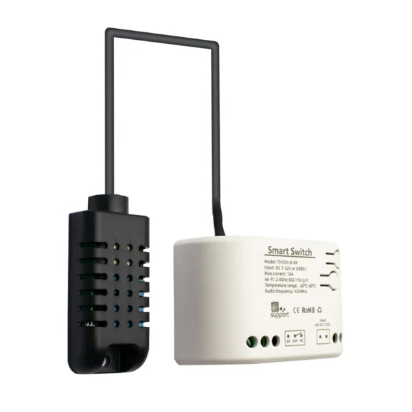 WiFi Smart 7V-32V Temperature Humidity Monitoring Thermostat Sensor Passive Dry Contact WiFi Switch Relay Alexa Compatible - Image 5